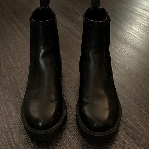 Nine West Black Combat Boots - Picture 2 of 4